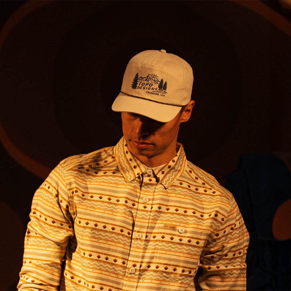 Twill Rope Cap - Mountain Scene - Final Sale