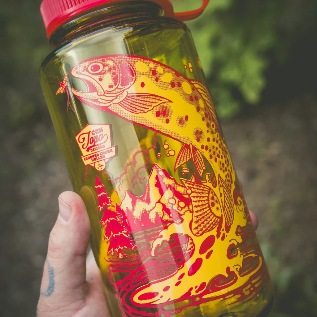Topo Designs x CCH x Pine Printshop Nalgene Water Bottle - 32 oz