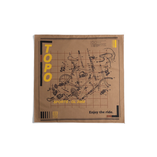 Topo Designs x Pine Printshop Enjoy The Ride Bandana
